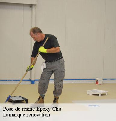 Pose de resine Epoxy clis-44350 Lamarque renovation
