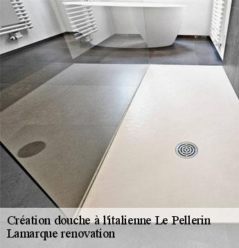 Création douche à l'italienne le-pellerin-44640 Lamarque renovation