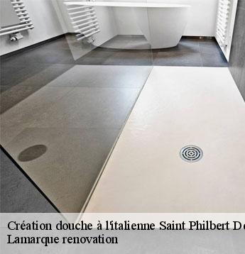 Création douche à l'italienne saint-philbert-de-grand-lieu-44310 Lamarque renovation