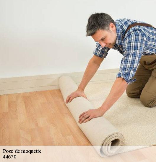 Pose de moquette 44670